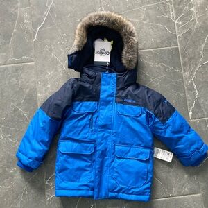 OshKosh B'gosh Blue and Black Kids Parka